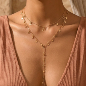 Colgante Doble de Mujer – Diseño de Dos Cadenas